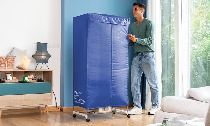Image 12: InnovaGoods elektrischer Wäschetrockner Dupledry mit 2 Höhen 1200 W 