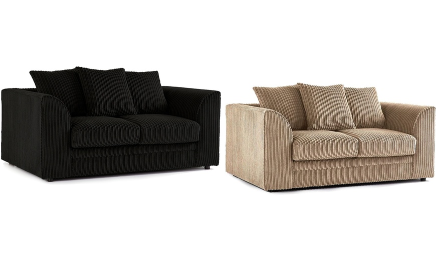 Image 5: Chicago 2 or 3 seater Jumbo Cord Sofas