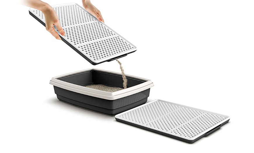 Image 12: Tapis rigide antidérapant de litière pour chat