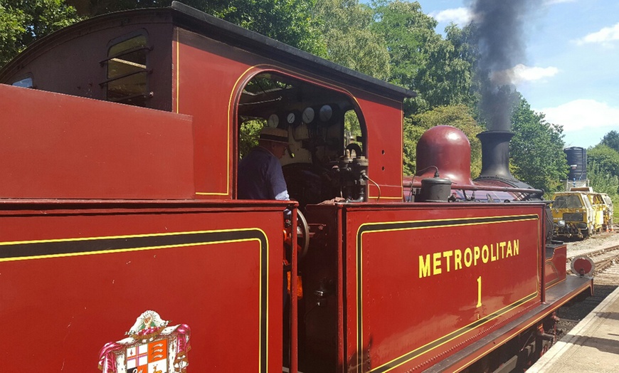 Image 3: Vintage Bus Ride, Steam Train Adventure - Epping Ongar Railway