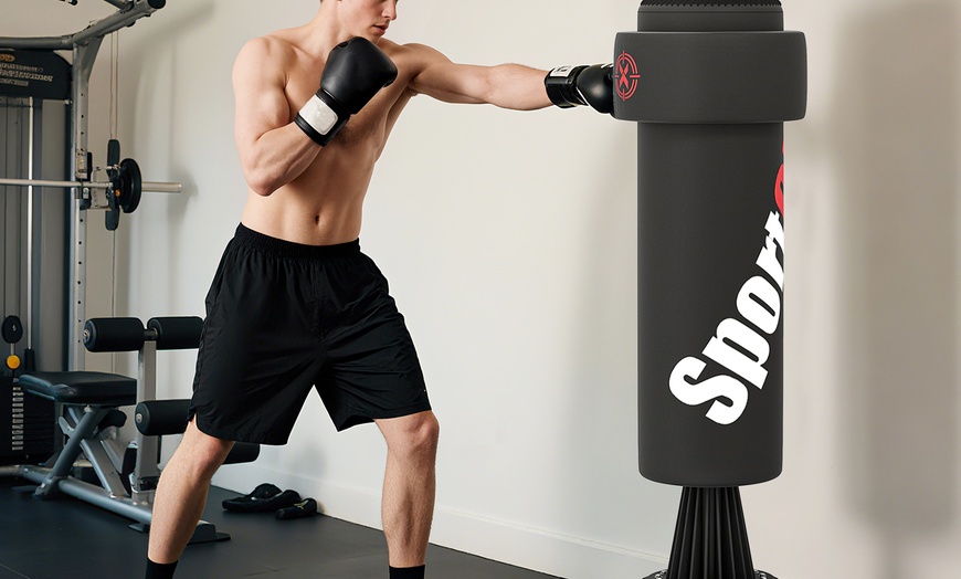 Image 5: SPORTNOW Freestanding Punching Bag, 175cm Boxing Bag with Stand