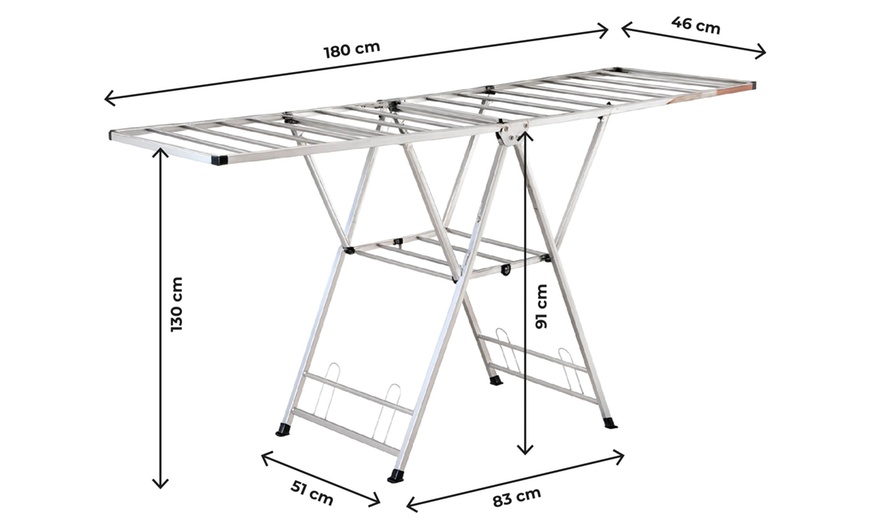 Image 5: Roestvrijstaal droogrek 