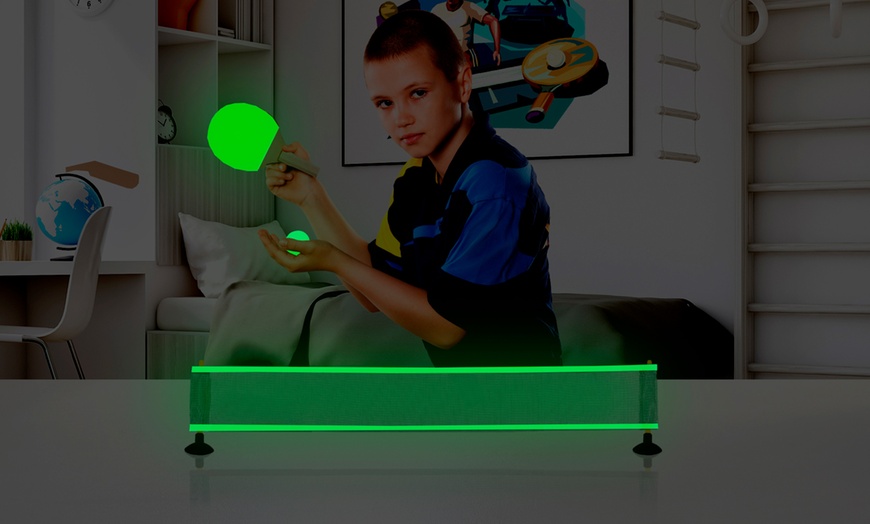 Image 1: 1 of 2 glow in the dark ping pong sets