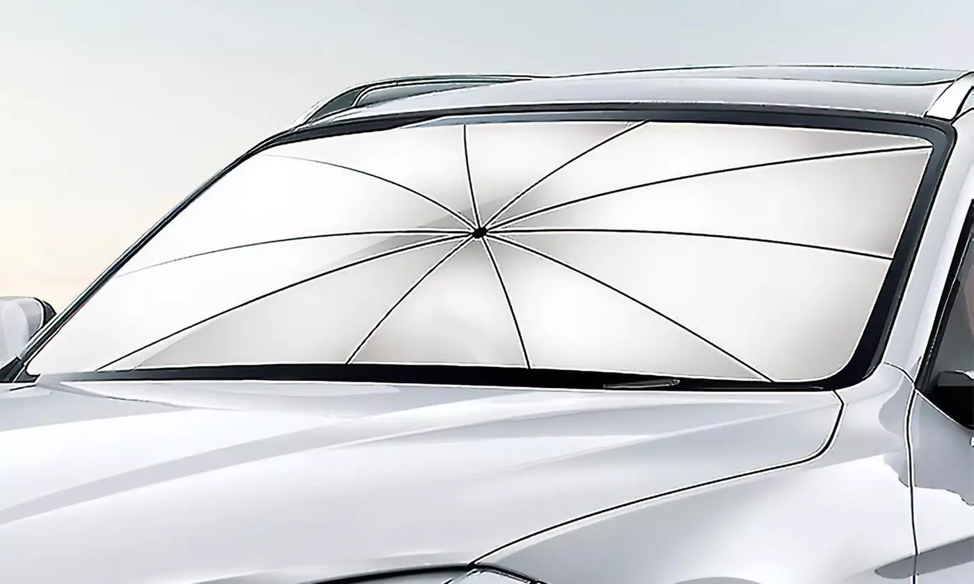 iMounTEK Foldable Car Windshield Sunshade Umbrella with UV Protection