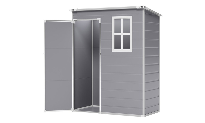 Image 2: Outdoor Garden PP Plastic Storage Shed