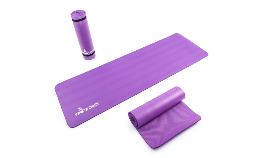 Image 15: Yoga Mat and Fitness Ball Set