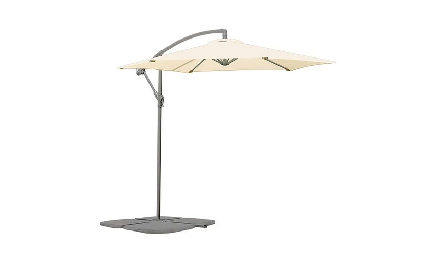 Image 5: Cantilever Parasols - Standard or Solar LED + Optional Base