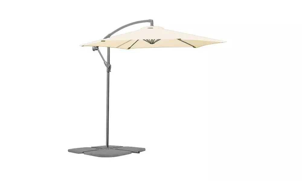 Cantilever Parasols - Standard or Solar LED + Optional Base