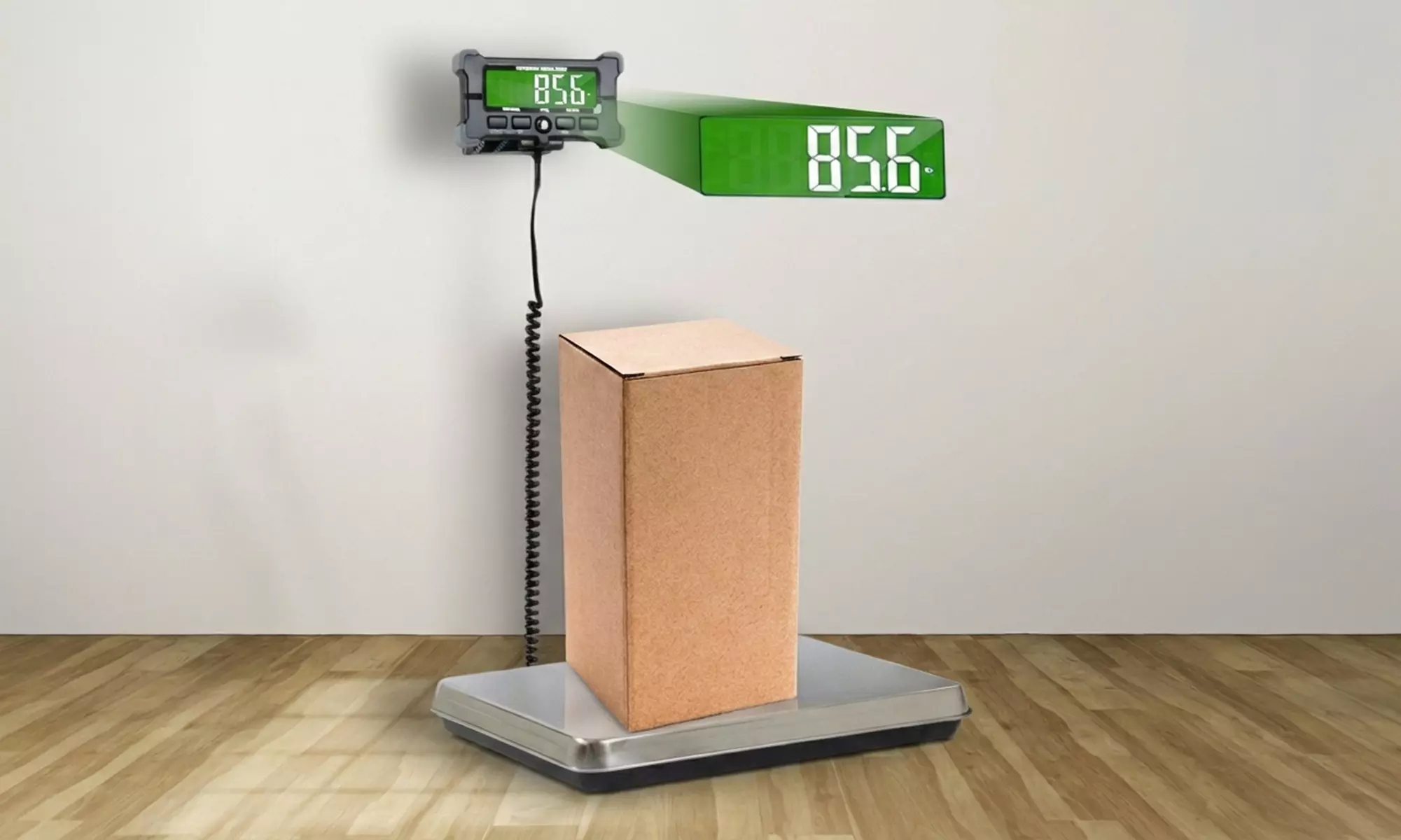 Balance industrielle pour paquets 120 kg avec écran LCD à batterie