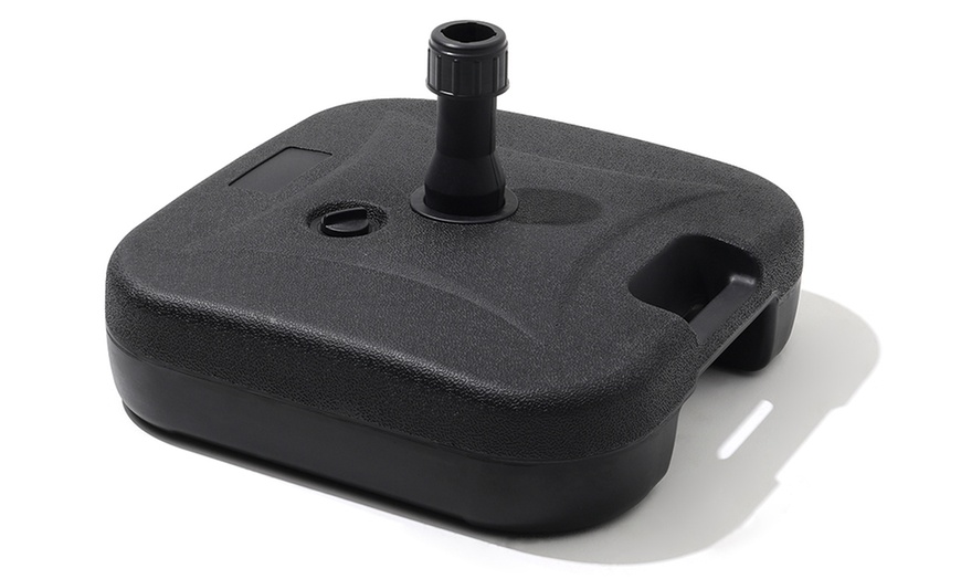 Image 19: Outdoor Large 3M Rotating Parasol with Multiple Base 