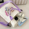 Image 7: Lightweight Purple Canvas Bag with Playful Design