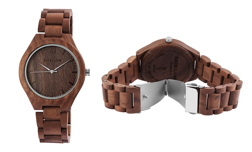 Image 10: Montre-bracelet en bois Excellanc