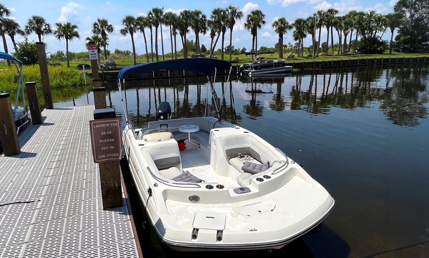 Image 1: 2-Hour Private Boat Adventure for Up to 6 to Peanut Island & Beyond