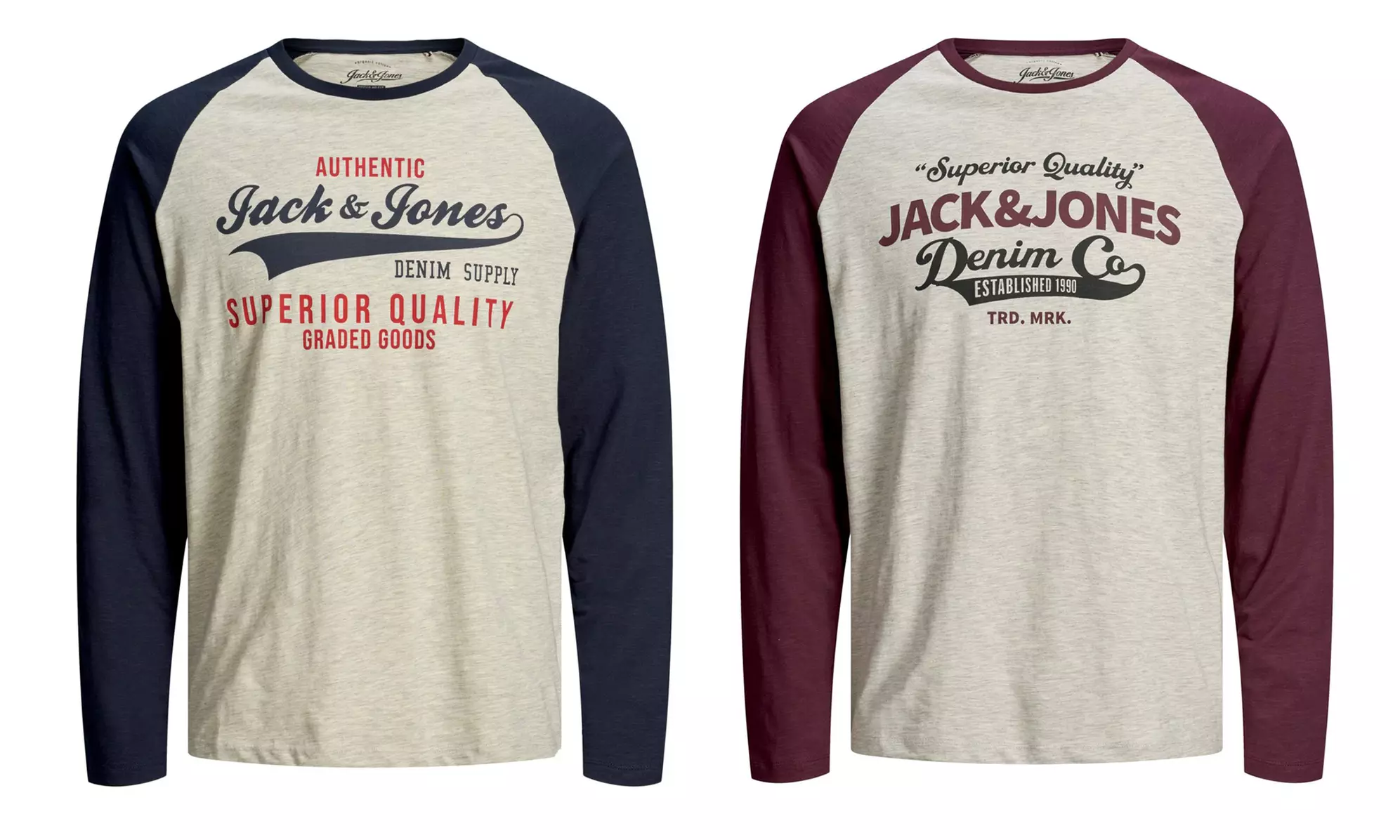 Jack & Jones Herren-Langarmshirt in der Farbe und Größe nach Wahl - Primary Image