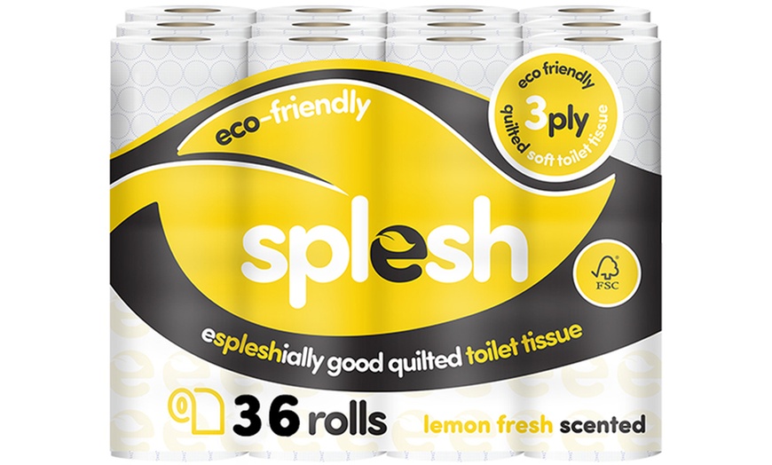 Image 8: Splesh Toilet Roll Mega Bundle, Soft and Quilted Eco-Friendly Scents