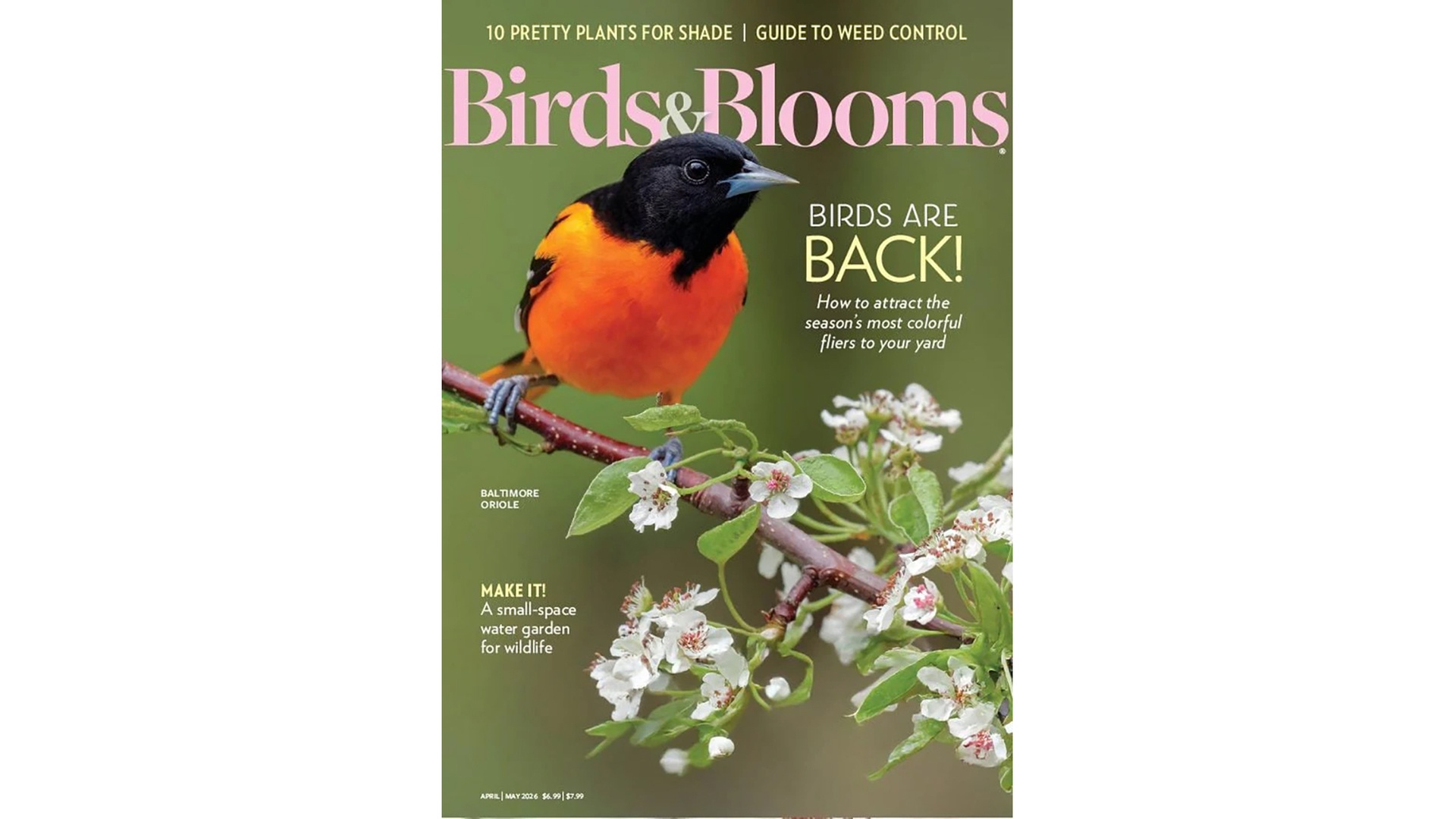 $11.73 Off Birds & Blooms Magazine Subscription for One Year