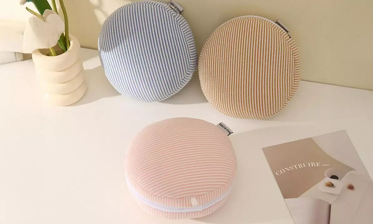 Two-in-One Foldable Travel Pillow with Eye Mask