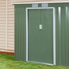 Image 1: Outsunny Lean To Garden Shed in Galvanised Steel, 5.6x6.9ft or 7x4ft