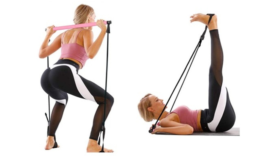 Image 4: Portable Pilates Exercise Bar Stick