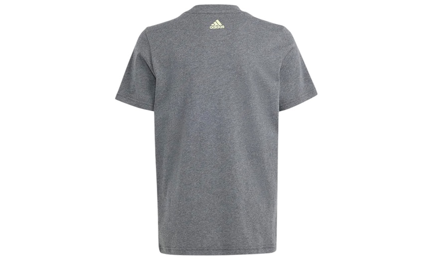 Image 22: Adidas Boys' Unisex Cotton Crew Neck Short Sleeve T-Shirt