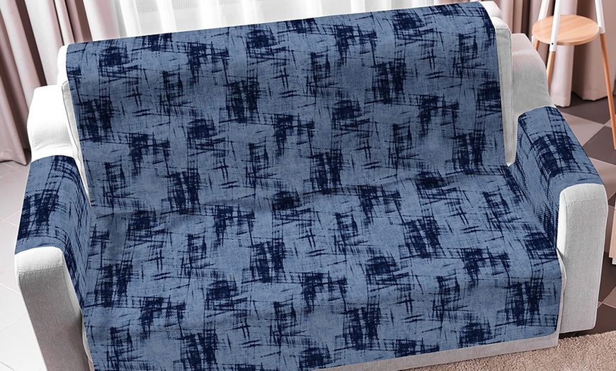 Image 13: Copridivano antiscivolo con stampa