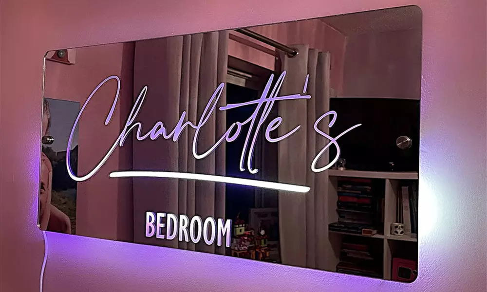 Personalized Mirror Sign