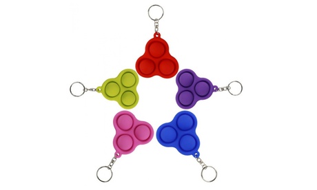 1 o 2 portachiavi con pendente antistress disponibili in 5 colori