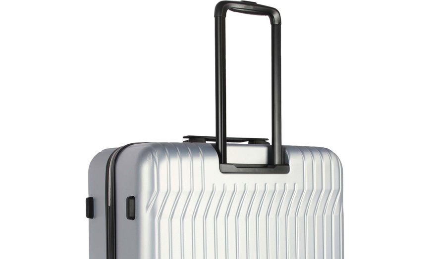 Image 22: Set of Three Hard-Shell ABS Suitcases