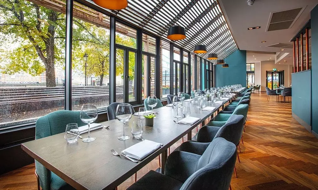 Enjoy a 2 Course Meal with Sparkling Wine for Two, Three, or Four