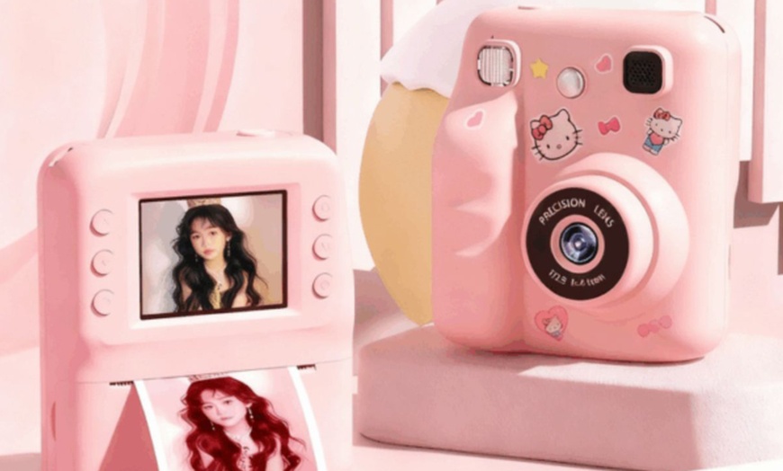 Image 4: Kids Polaroid Cameras, Assorted Colours with Memory Card and Paper
