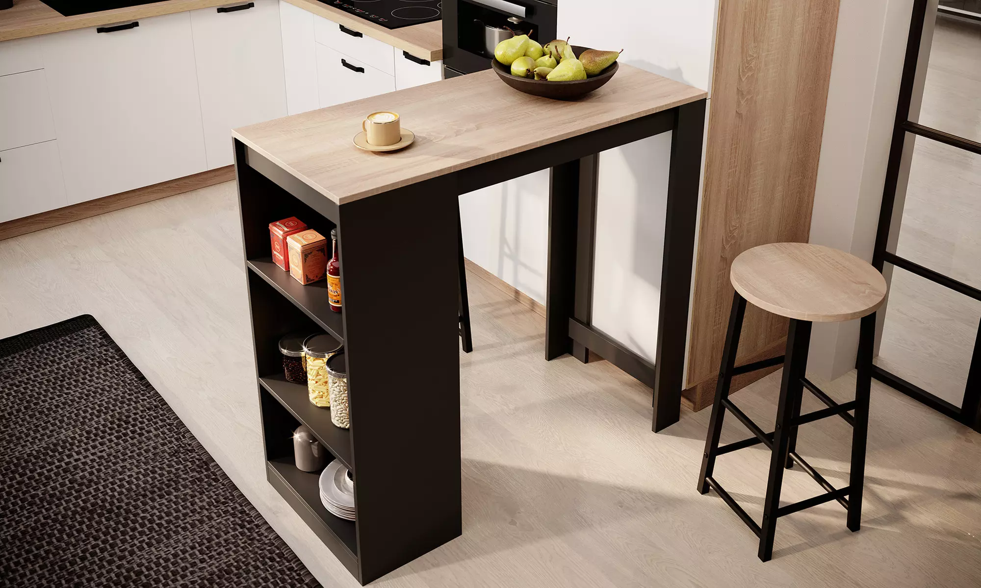 Stehtisch „Kyra“ opt. inkl. 2 Barhockern