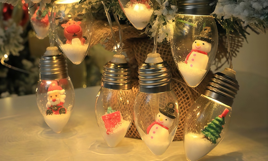 Image 2: Christmas Doll Solar-Powered String LED Decorative Lights