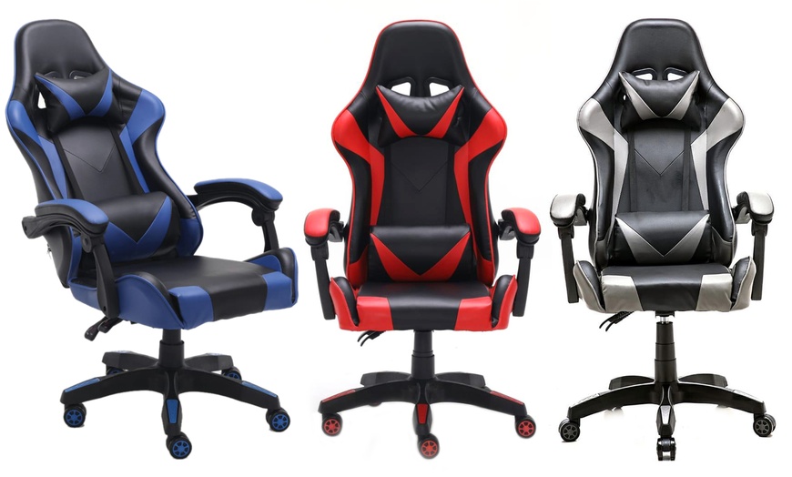 Image 1: Adjustable Gaming Chair