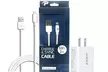 Apple-Certified 6.6 ft Lightning to USB Cable with Wall Charger (1,2, or 5-Pack) - Second Medium