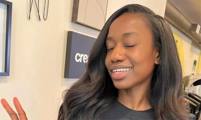 Momentum Glam And Beauty Salon: Shampoo & Blow Dry with Optional Trim, or Trim + Silk Press (Up to 46% Off) - Second Medium