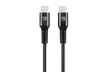 Nylon USB C to USB C Cable 6ft 60W, USB 2.0 for iPad Pro, iPad, MacBook & Galaxy - Second Medium
