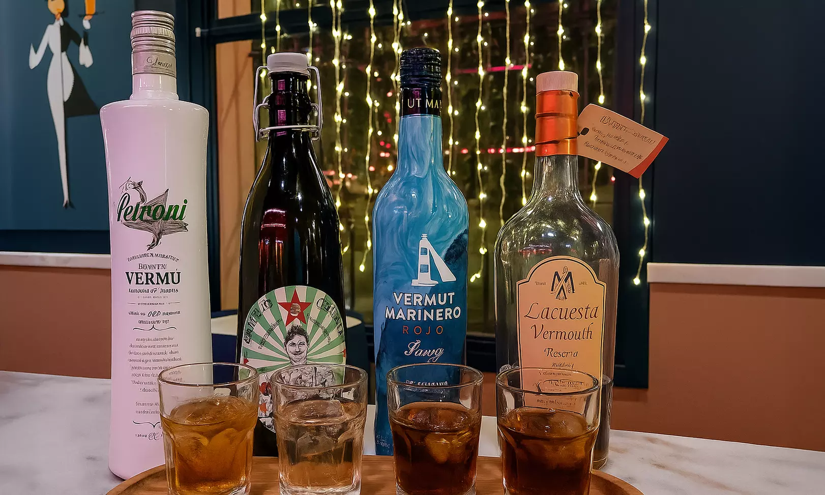 Cata de vermut con aperitivo y juego sorpresa para 1 o 2 personas