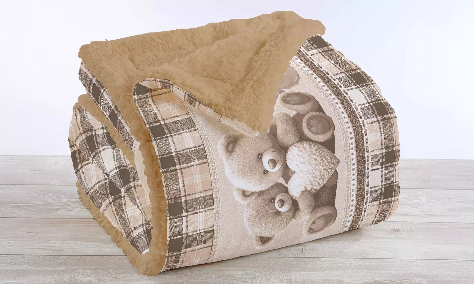 Morbida e calda coperta in sherpa