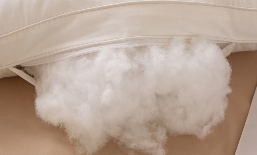 Image 18: 100% Cotton Hotel Grade Neck Support Pillow 2 Pack Set
