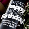 Image 1: Personalized Birthday Gift - Custom Etched Wine Bottle