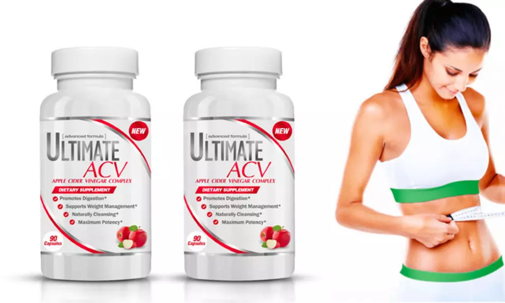 Ultimate ACV - Apple Cider Vinegar Supplement for Weight Loss -- 90 Capsules