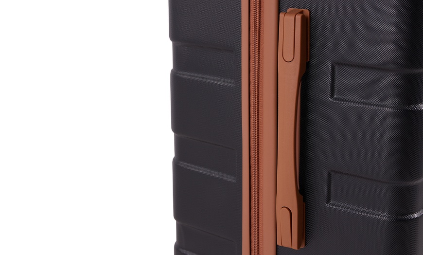 Image 6: Living And Home 4-Piece ABS Suitcase Set with Password Lock