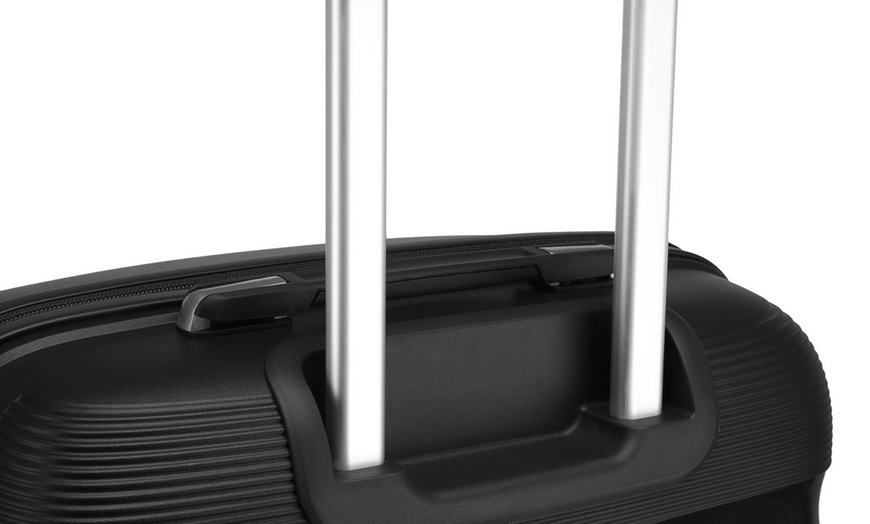 Image 8: KONO Three-Piece PP Hard Shell Suitcases With TSA Lock