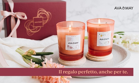 I Set regalo, le fragranze e le candele naturali di AVA&MAY.(sconto 58%).SPEDIZIONE GRATUITA IN TUTTA ITALIA