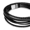 Rope Leather Bracelet - Black