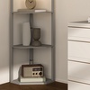 Image 13: HOMCOM Corner Floor Lamp with Shelves