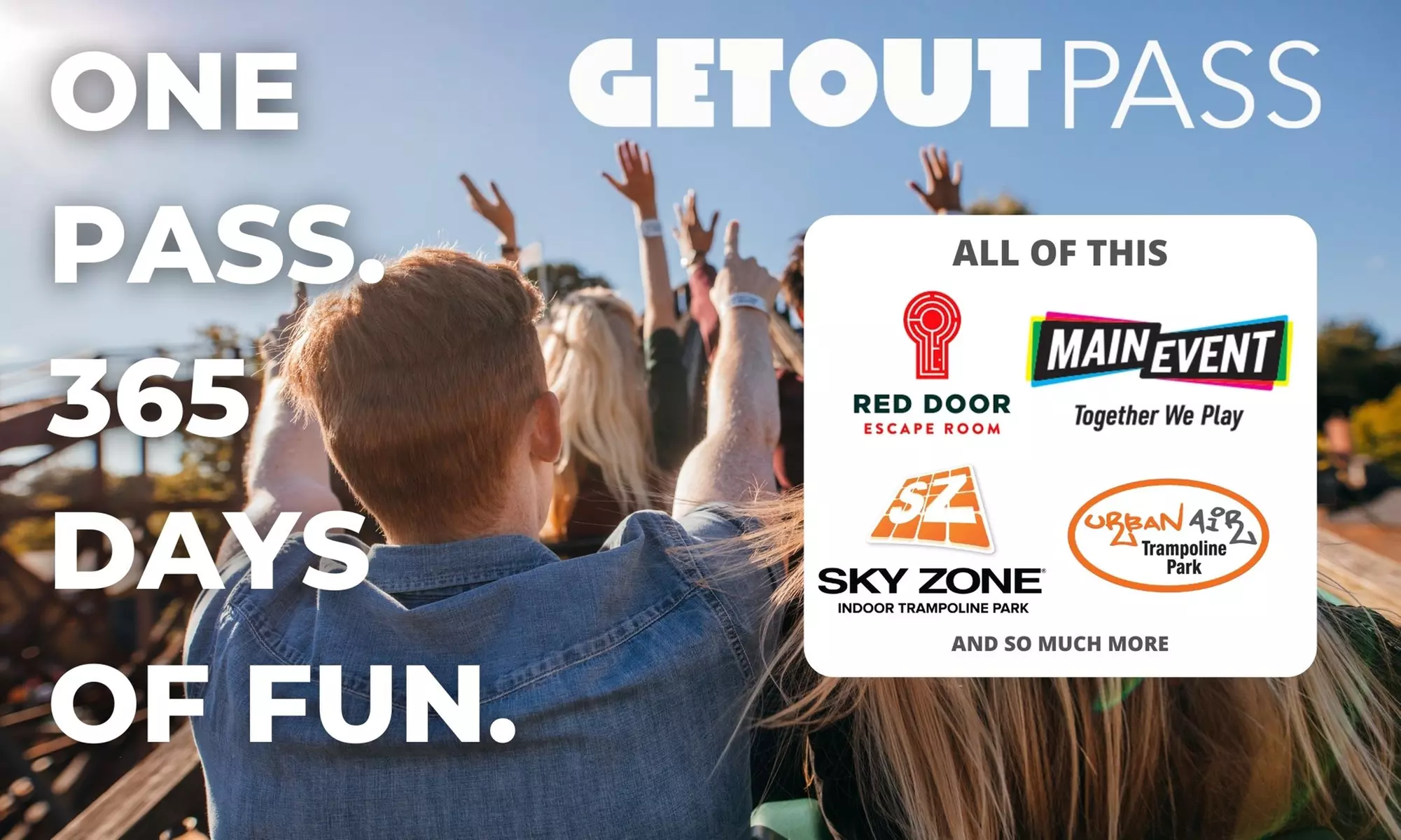 

$29.95 for 12-Month Dallas/ Fort Worth GetOutPass ($59.95 Value)
 - Primary Image