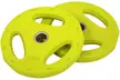 Two or Four 5kg Lime Green Barbell Rubber Plates - Image 2