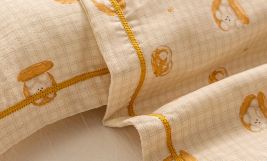 Image 81: Breathable Pure Cotton Kids Pillowcase Pair