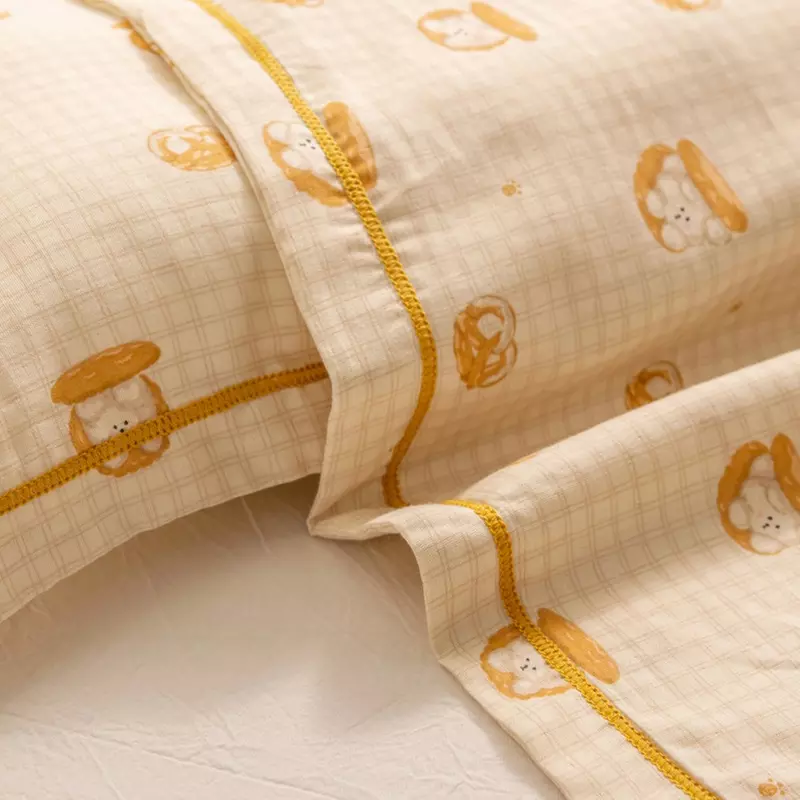 Breathable Pure Cotton Kids Pillowcase Pair